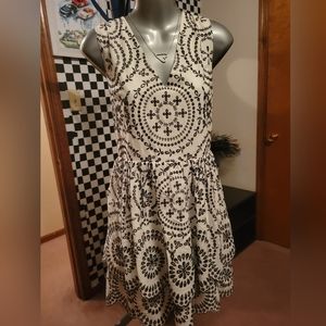 Express Black and White Party Dress